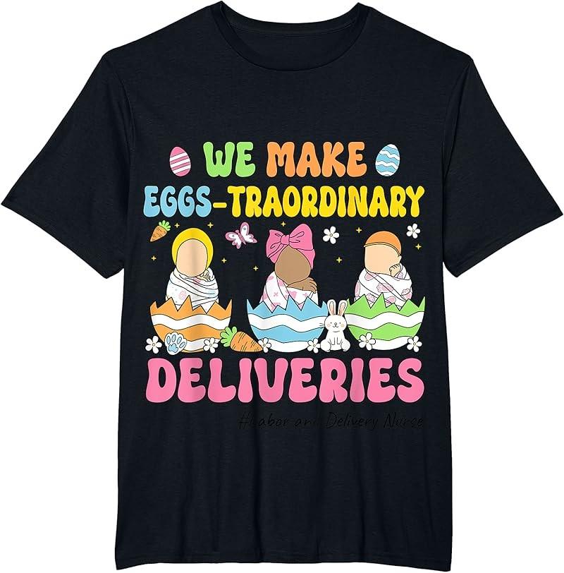 Delivering The Cutest Bunnies Labor And Delivery Nurse Easter T-Shirt S-4XL S