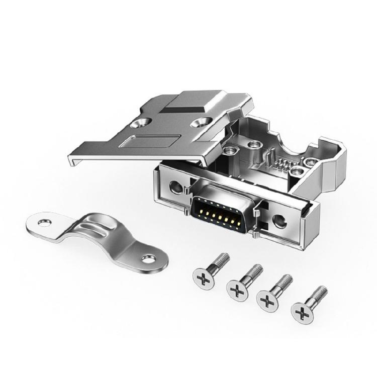Universal SCSI Solder Female Connectors CN14P to 68P, Sturdy Metal Enclosure Enhances Durability