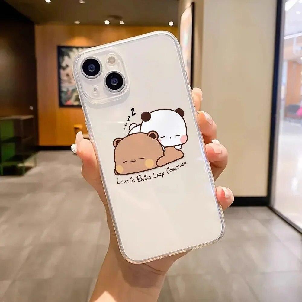 Telefon de animație moale și minunat pentru Iphone 6 8 11 6s 14 XS Max 12 Pro Plus 7 Mini XR X 13 Husă moale dreaptă din TPU