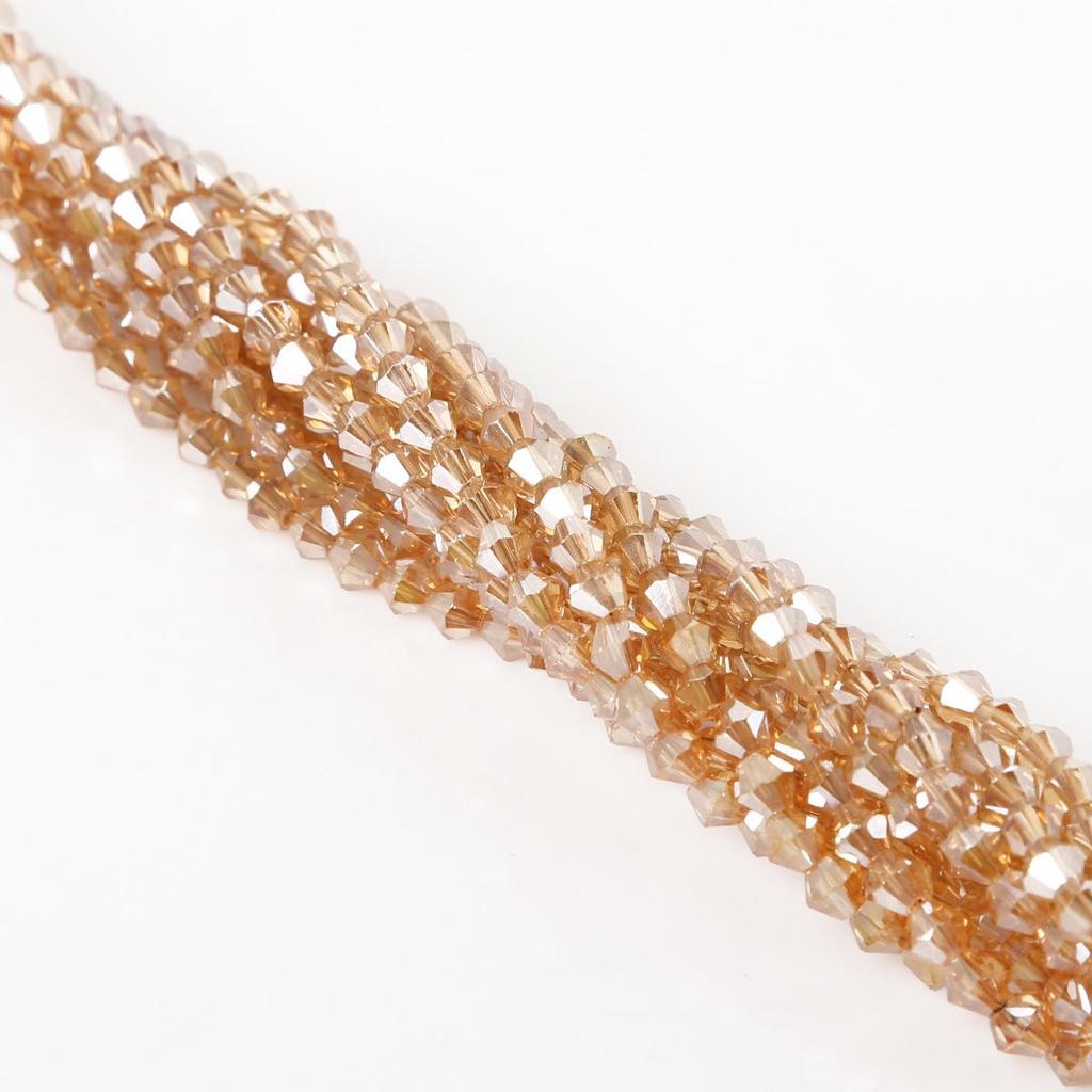 4mm Rhombus Glass Crystal Beads for DIY Jewelry Making