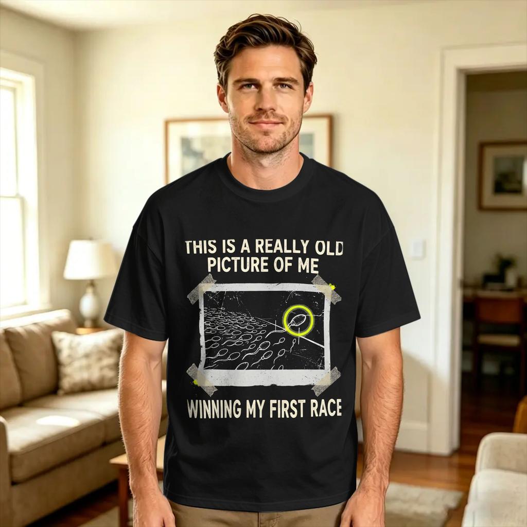 Unisex T-Shirt Das allererste Bild von mir T-Shirts Neuheit Sommer-T-Shirts Ästhetische Baumwollkleidung Geschenkidee