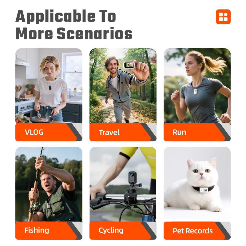 1080P Portable Cycling Sports Thumb Camera for Travel