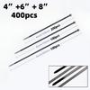 400/100 Durable Nylon Cable Ties, Size 20/15/10cm, Self-locking Nylon Cable Ties, for Office, Industrial, and Workshop Wiring, Cable Management