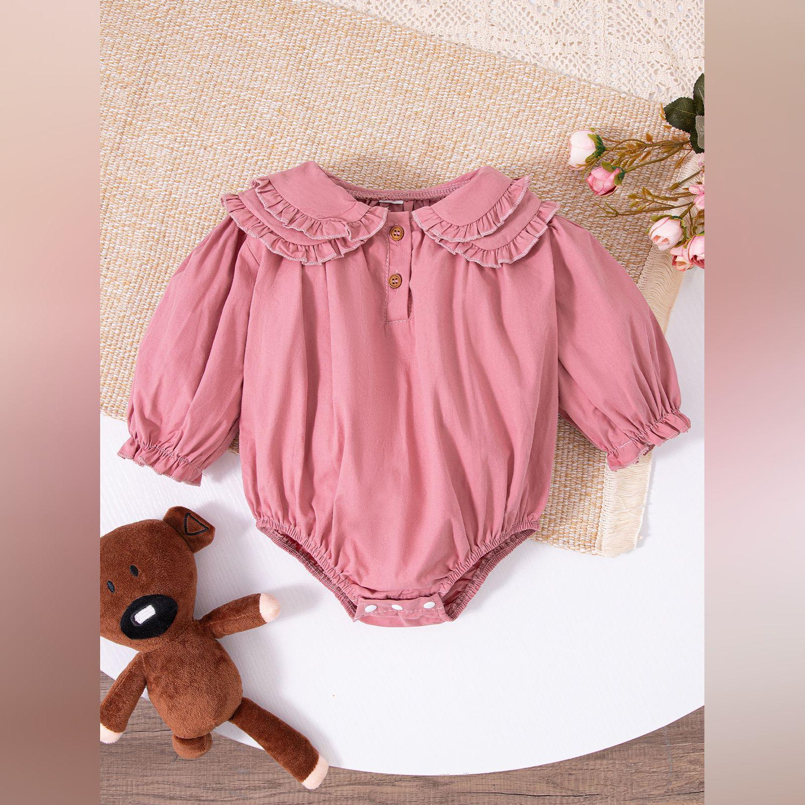 

Детский мультяшный ромпер 9 розовый