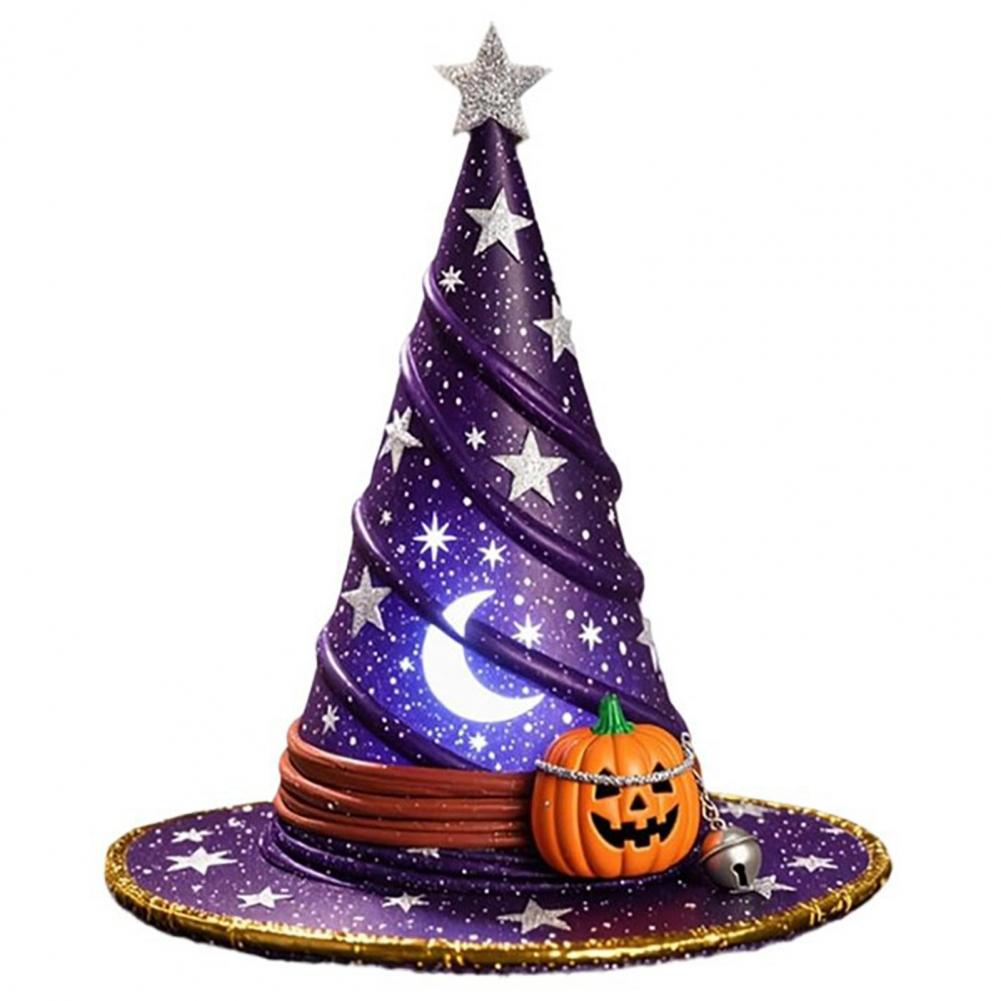 Led Night Lamp Spooky Witch Hat Night Light Set for Halloween Party Decor Led Ornament Trio for Fun Festive Atmosphere Spooky