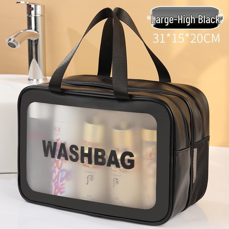 Portable Women's Wet & Dry Wash Bag - Large Capacity Travel Makeup and Cosmetic Storage