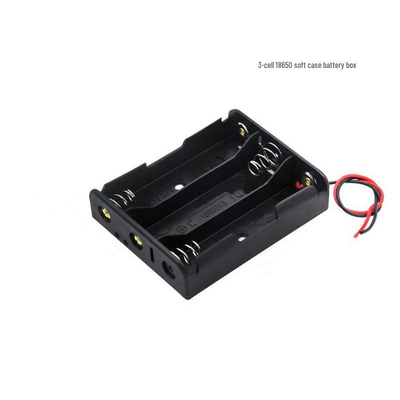 18650 Battery Holder Box with Wires: Single, Double, Triple, or Quad Cells Support In Series
