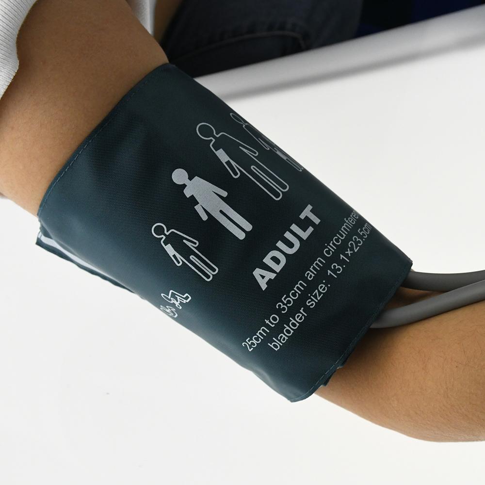 

Многоразовая манжета для измерения артериального давления, окружность руки 25-35 см, однотрубная манжета НИАД с мочевым пузырем(СМ-1023С-01)