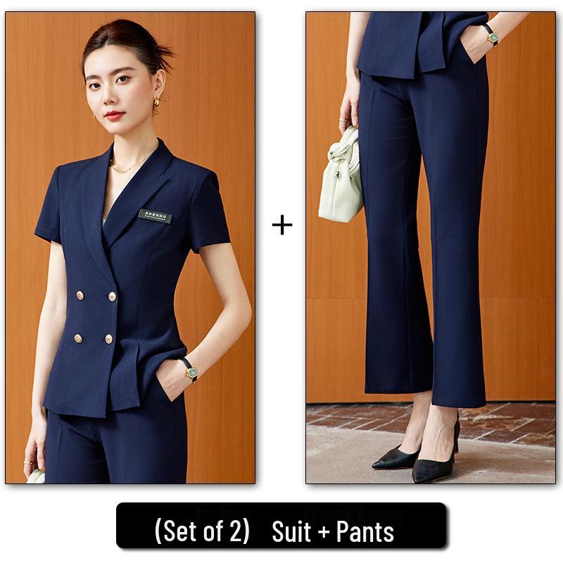Women's Elegant Suit Jacket - 2026 Formal High-End Receptionist Workwear Set