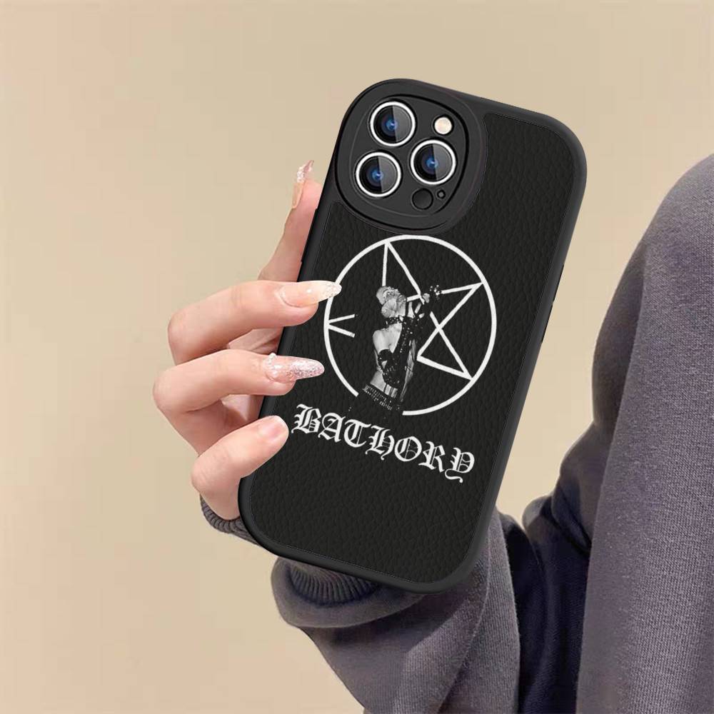 

Heavy Metal B-BathoryS Music Band Phone Case For IPhone 16 15 14 13 12 11 Pro Max Plus Leather Shockproof Cover iphone XR