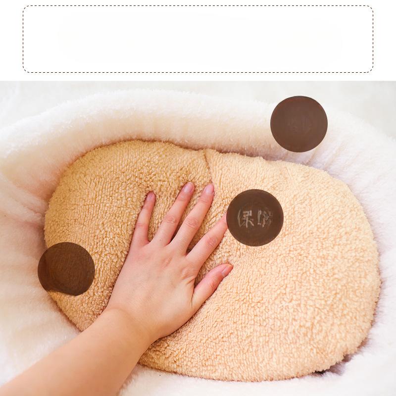 Nid pour chat et chien mignon et confortable avec une teneur élevée en coton, une chaleur élevée, un sommeil profond, peut être utilisé comme nid, peut être utilisé comme tapis, fournitures pour animaux de compagnie