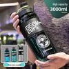 Large Capacity Outdoor Sports Water Bottle with Straw for Students