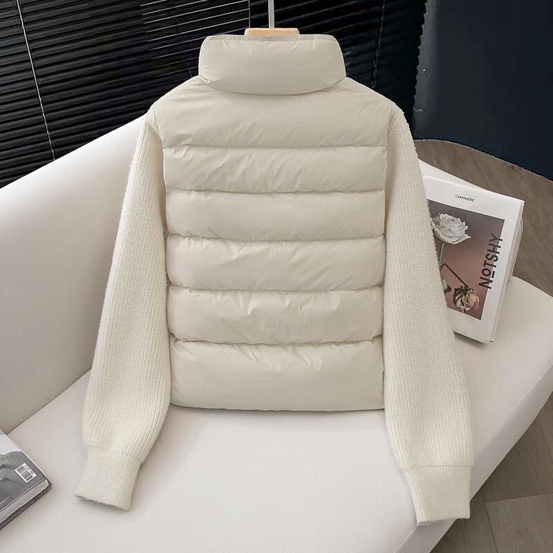 Women's Knit Spliced 90% Down Jacket