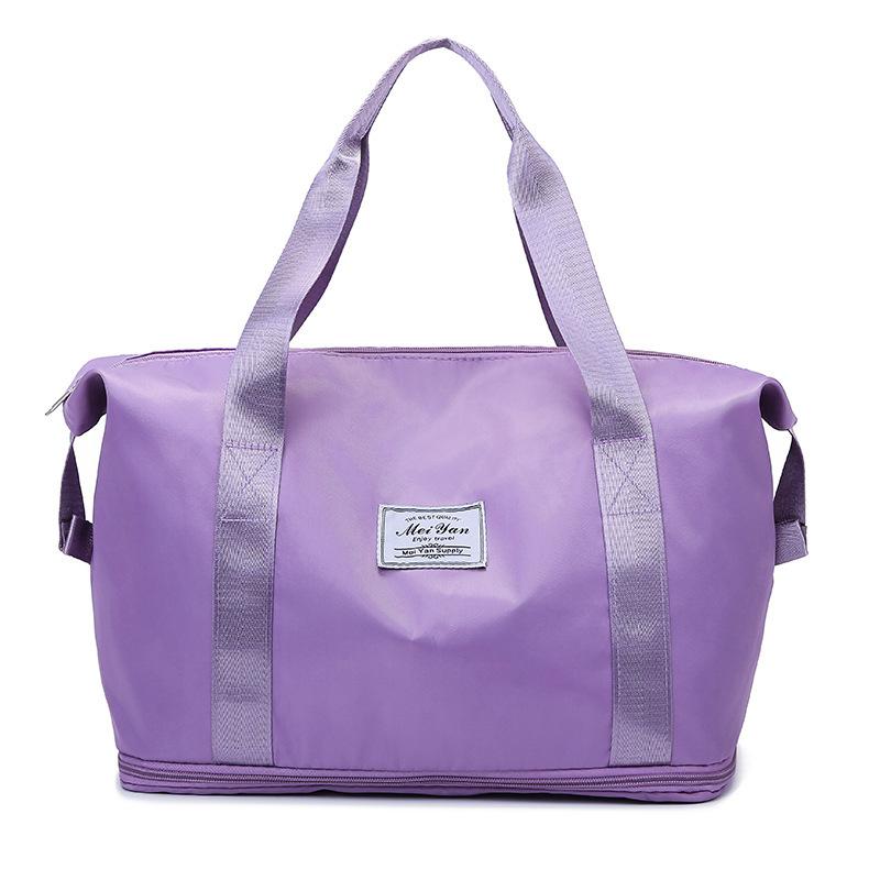 Large-capacity yoga bag, new trendy and fashionable solid color fitness bag, light and simple, pull rod luggage bag