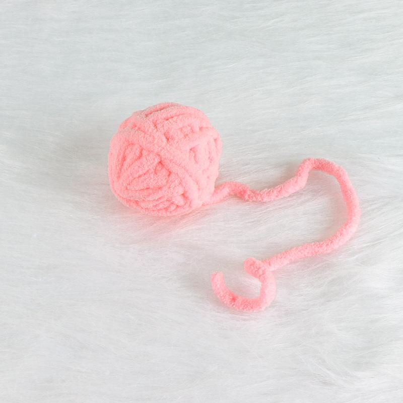 Interactive Sphynx Cat Bell Wool Ball Toy Multicolored Pet Toys for Cats Chinchilla Ragdoll Kitten Garfield mascotas Accessories