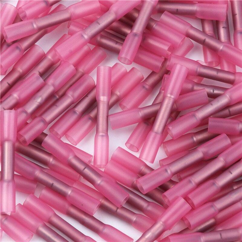 

20/50 PCS Heat Shrink Connectors Insulated Waterproof Crimp Terminals Seal Butt Electrical Wire Connector 22-18 AWG 20pcs синій