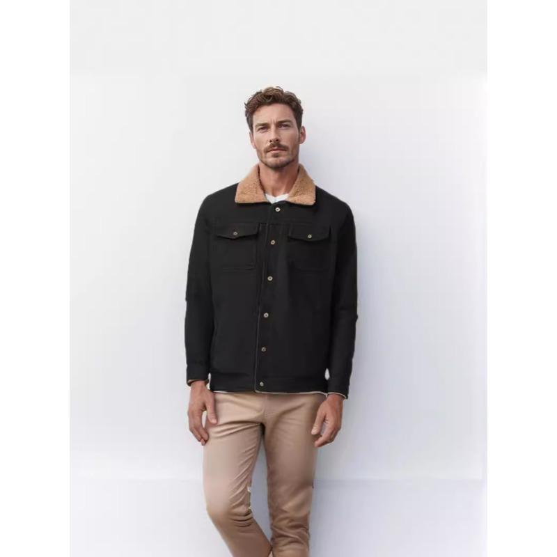 Зимняя рабочая повседневная куртка с плюшевой подкладкой для мужчин S