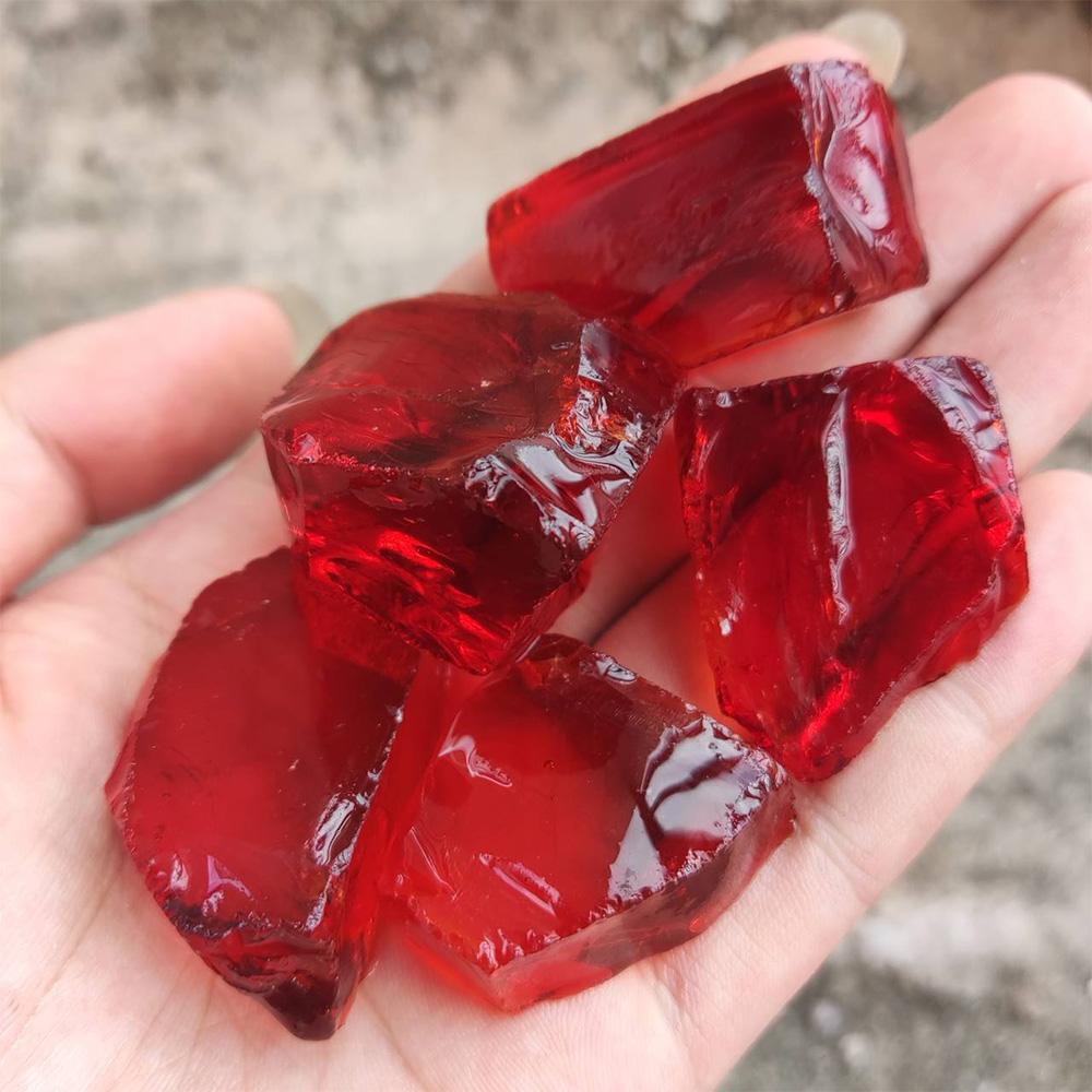 Irregular Glaze Glass Stone Healing Crystal Reiki Quartz Meditation Aromatherapy Stone Fish Tank Landscaping Garden Home Decor