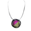 NOA [I2218] - Designer Necklace 'Coloring' Green Pink