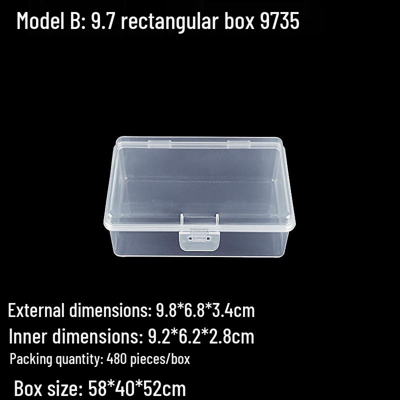 

Прозрачный ящик для хранения аксессуаров для волос, резинок, заколок, принадлежностей для бисероплетения, рыболовных крючков, шурупов – Пыленепроницаемый пластиковый органайзер