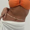 Summer Beach Body Chain Adjustable Colorful Beads Waist Chain Jewelry Stackable Belly Chain for Women Lady Girls