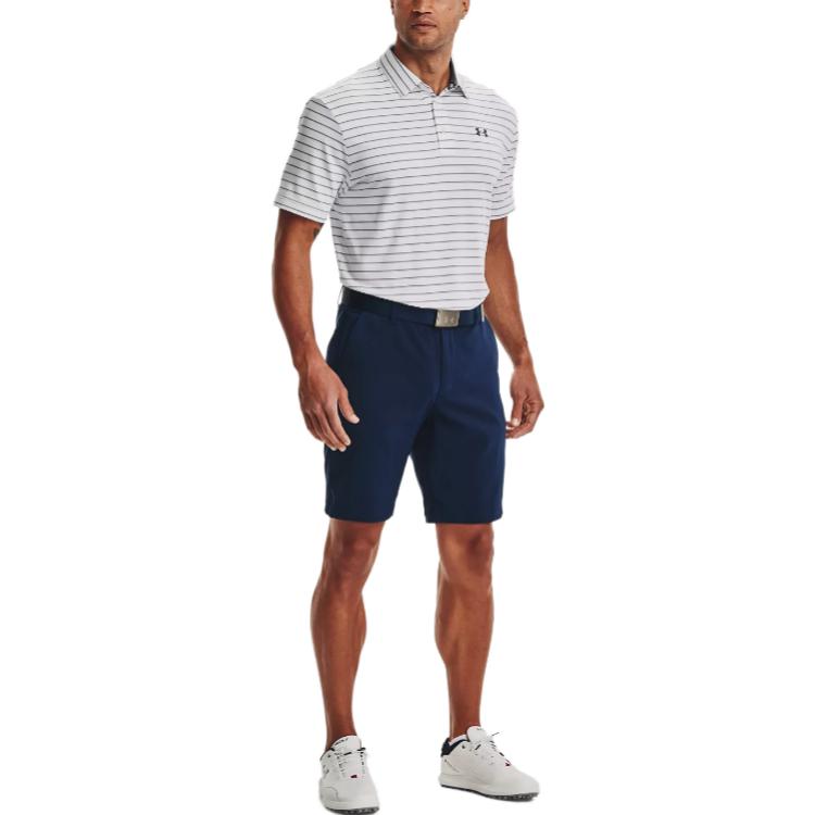 Under Armour Polo Shirts Men's Halo Gray Polo Collar Moderate Straight Fit 1351130-014