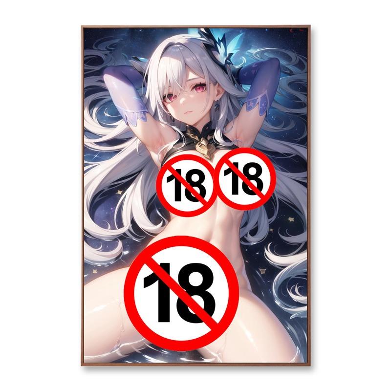 Pornografische Anime-Mädchen Sexy Skirk Nude Unzensierte Poster Wand Kunstdruck Raumdekoration Leinwand Gemälde Kein Rahmen