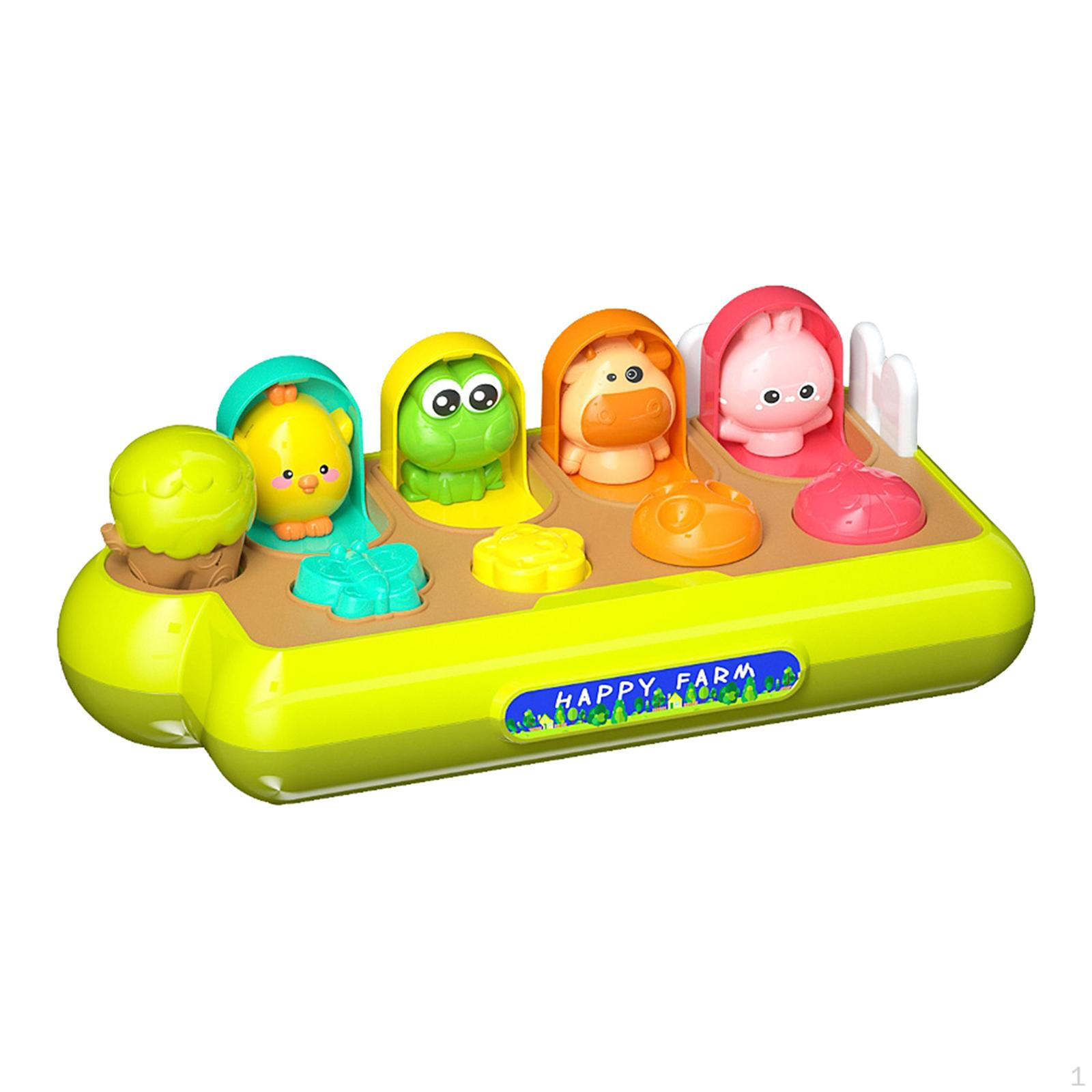 Cause and Effect Animals Toy Brain Development Montessori Educational Toys Kids Playset