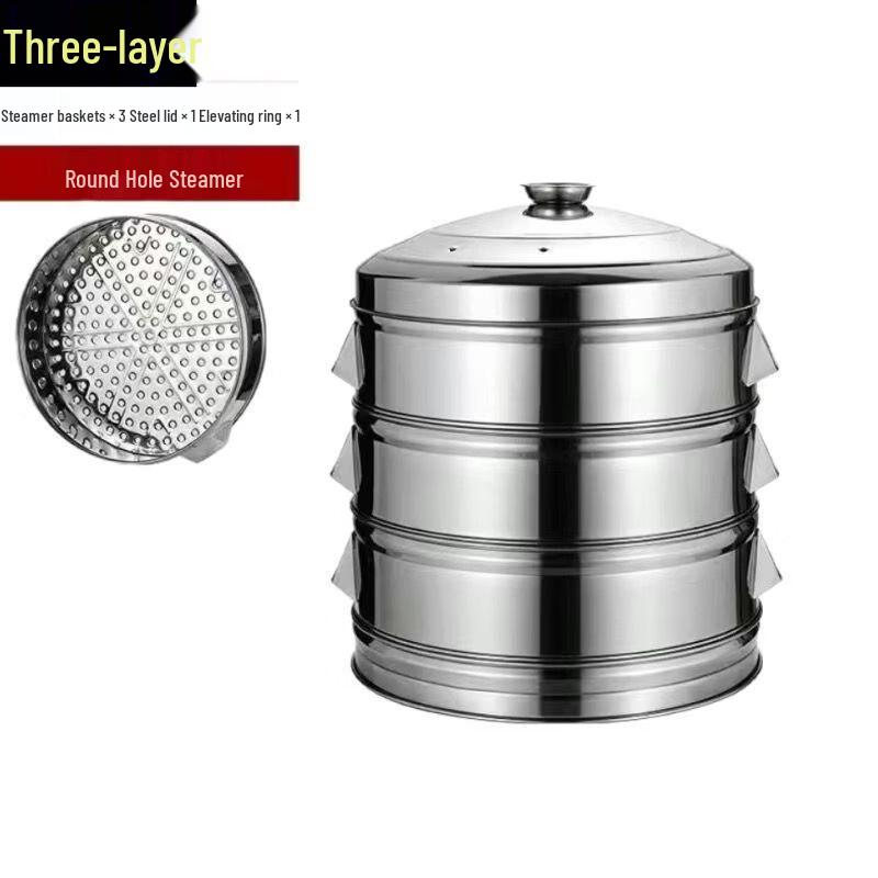 Stainless Steel 3-Layer Steamer