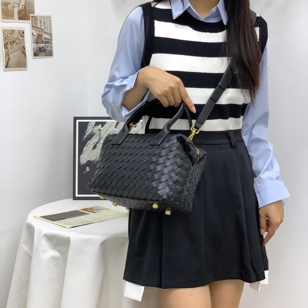 Νέα υφασμάτινη τσάντα bowling δερμάτινη τσάντα BD pillow τσάντα ώμου χειρός τσάντα crossbody γυναικεία τσάντα