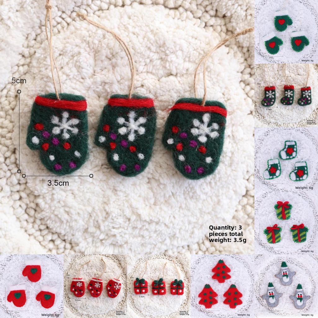 Felt Christmas Decorations With Cartoon Style For Festive Tree