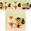 Charming Police Bear Plush Doll Decorative Keychain For Car And Motorcycle