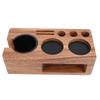 Coffee Tamping Station Wooden Anti Slip Coffee Portafilter Holder Tamper Stand for 51 to 58mm Portafilter Home Kitchen