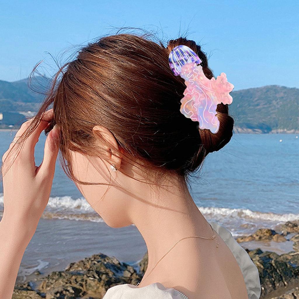 Kreative Haarspange in Quallenform aus Acetat – Haaraccessoire für jeden Tag und Partys, perfekt für modebewusste Frauen