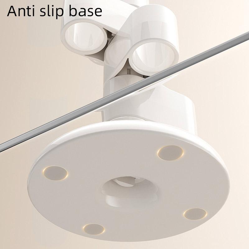 Rutschfester Zahnbürstenhalter 360 Grad drehbarer Zahnbürsten-Make-up-Pinselhalter mit rutschfester Basis für Badezimmer-Aufbewahrung Organisieren