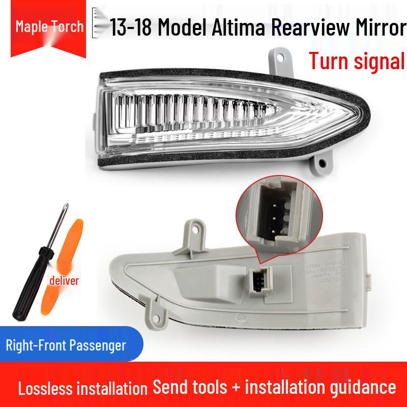 Nissan Altima 13-18 Heated Rearview Mirror Shell with Turn Signal