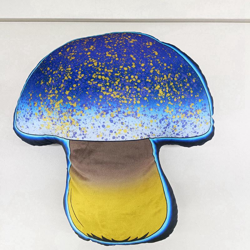 Iridescent Mushroom Plush Cushion for Halloween Decor Mushroom Plush Cushion