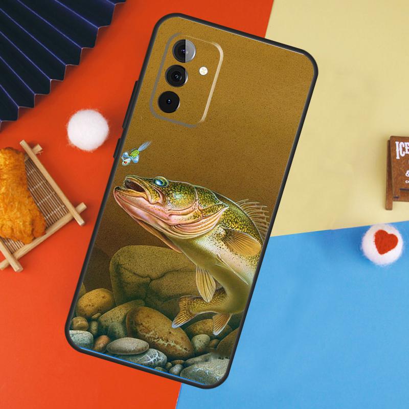 Fishing Gear Fish Case For Samsung Galaxy A14 A34 A54 A55 A35 A15 A73 A53 A33 A23 A13 A12 A32 A52 A51 Cover