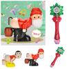 Plastic Electric Santa Claus Bubble Machine Christmas Bubble Maker Kids Toy  Children Toys