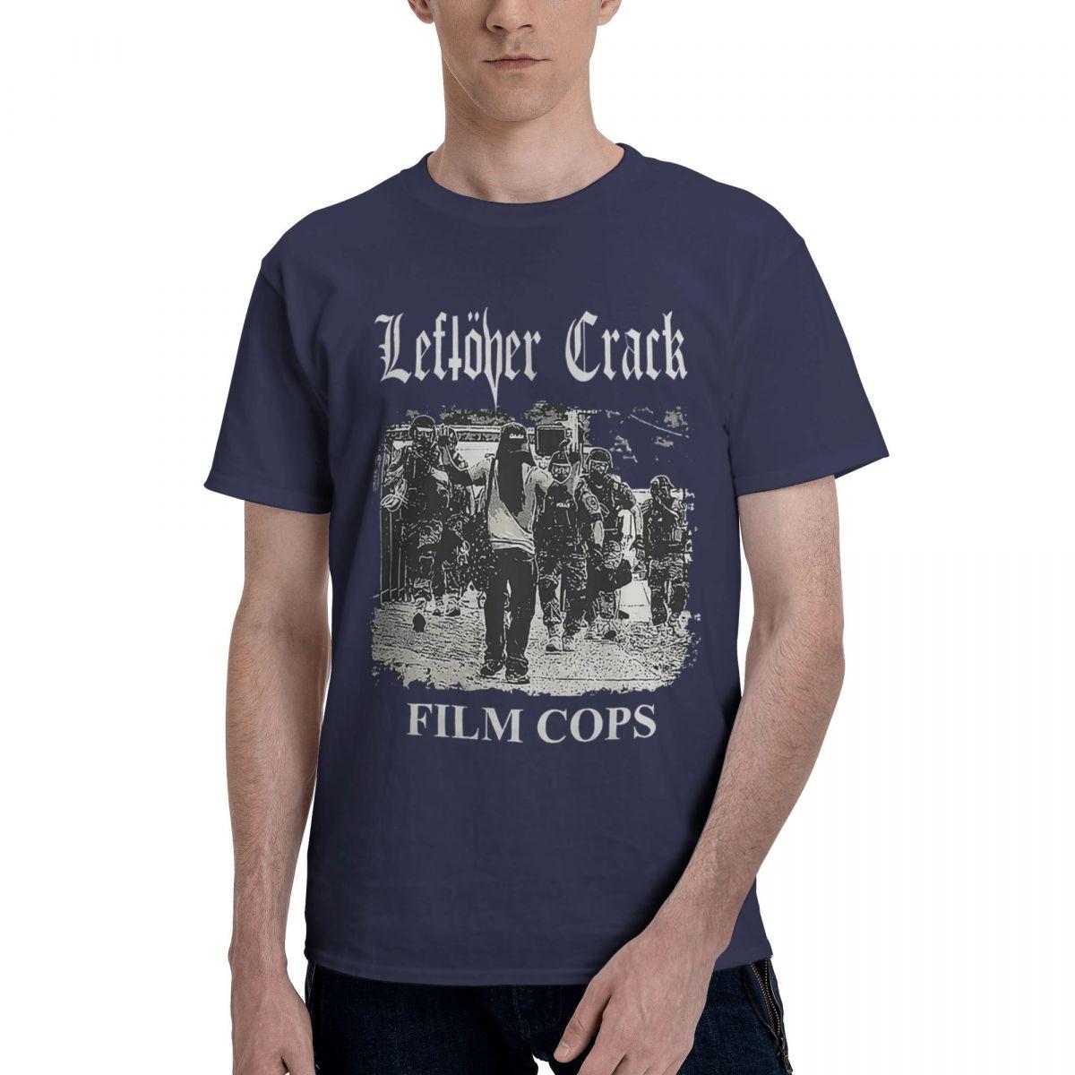 

Leftover Crack MenS Film Cops T Shirt Medium Black 100 Cotton Casual Breathable Confortable Cute Mens TShirts Man Clothes 4XL