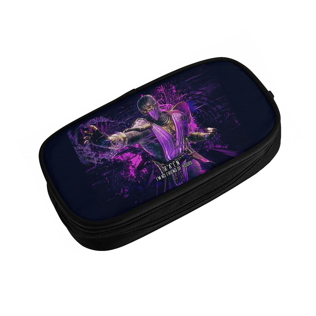 Creative Mortal Kombat Rain Pencil Case Scorpion Game Pencilcases for Student Big Capacity Bags Office Zipper Stationery