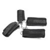 Soft Leather Cuffs Set Adjustable Straps for Hand Wrist Ankle Restraints Adult Bondage Kit Black