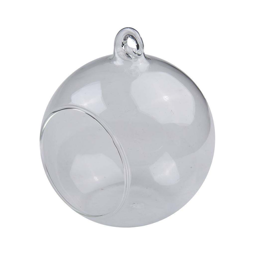 Hanging Glass Ball Flat Bottom Flower Indoor Ornament Party Plant Succulent Tabletop Tealights Candles Wedding