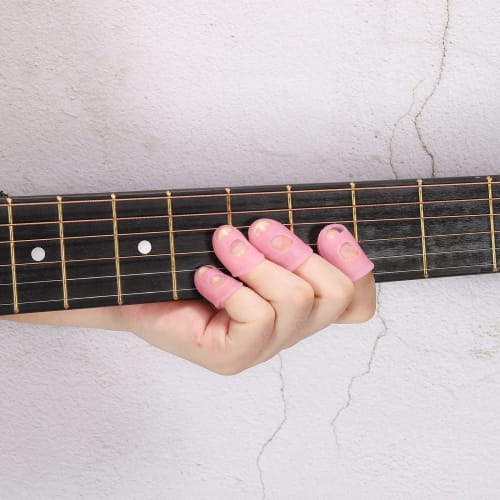 uxcell Guitar Fingertip Protectors, Clear, L, M, S, XS, XXS Sizes, Pack of 40