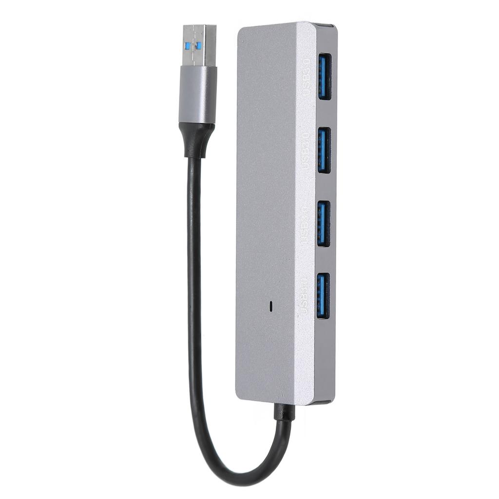 4 in 1 USB Hub Aluminum Alloy Fast Transmission Good Heat Dissipation USB 3.0 Port Expander Docking Station