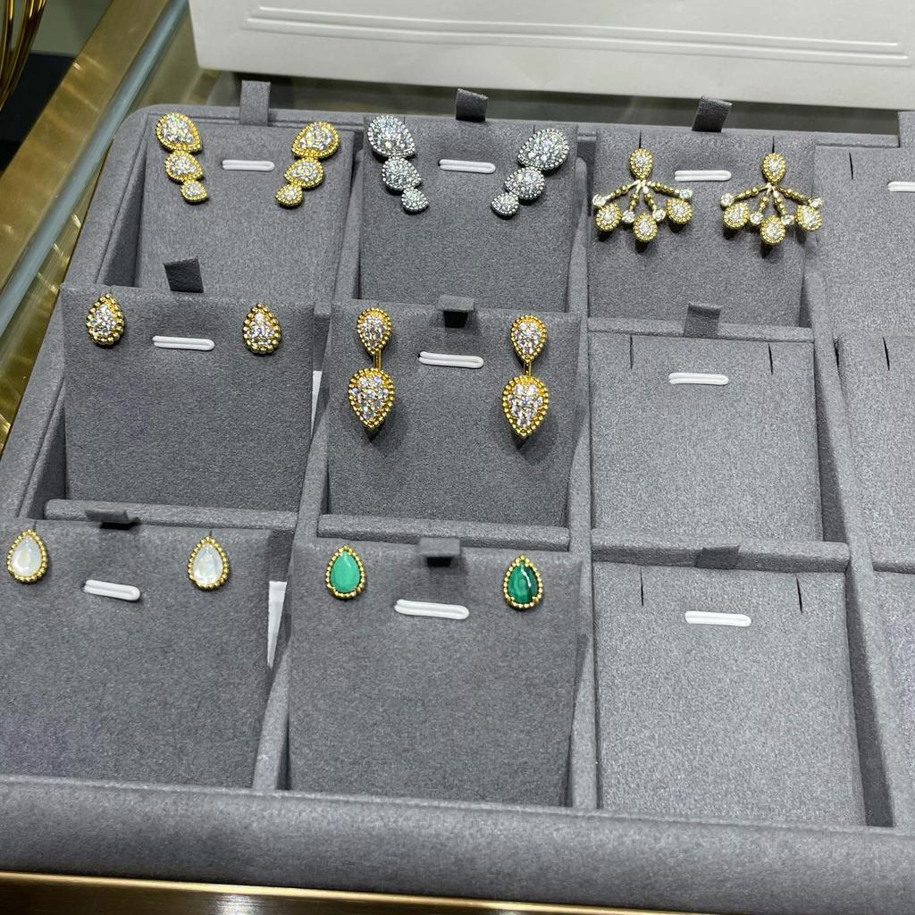 Hot Brand Vintage Earrings for Women Luxury Jewelry Fashion Water Drop Designer Eardrop Pure 925 Sliver Party Stud Earrings