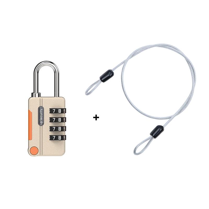 Multicolor 4 Digit Combination Padlock With Resettable Code And Sturdy Metal Shackle Perfect For Gym Locker Luggage Travel