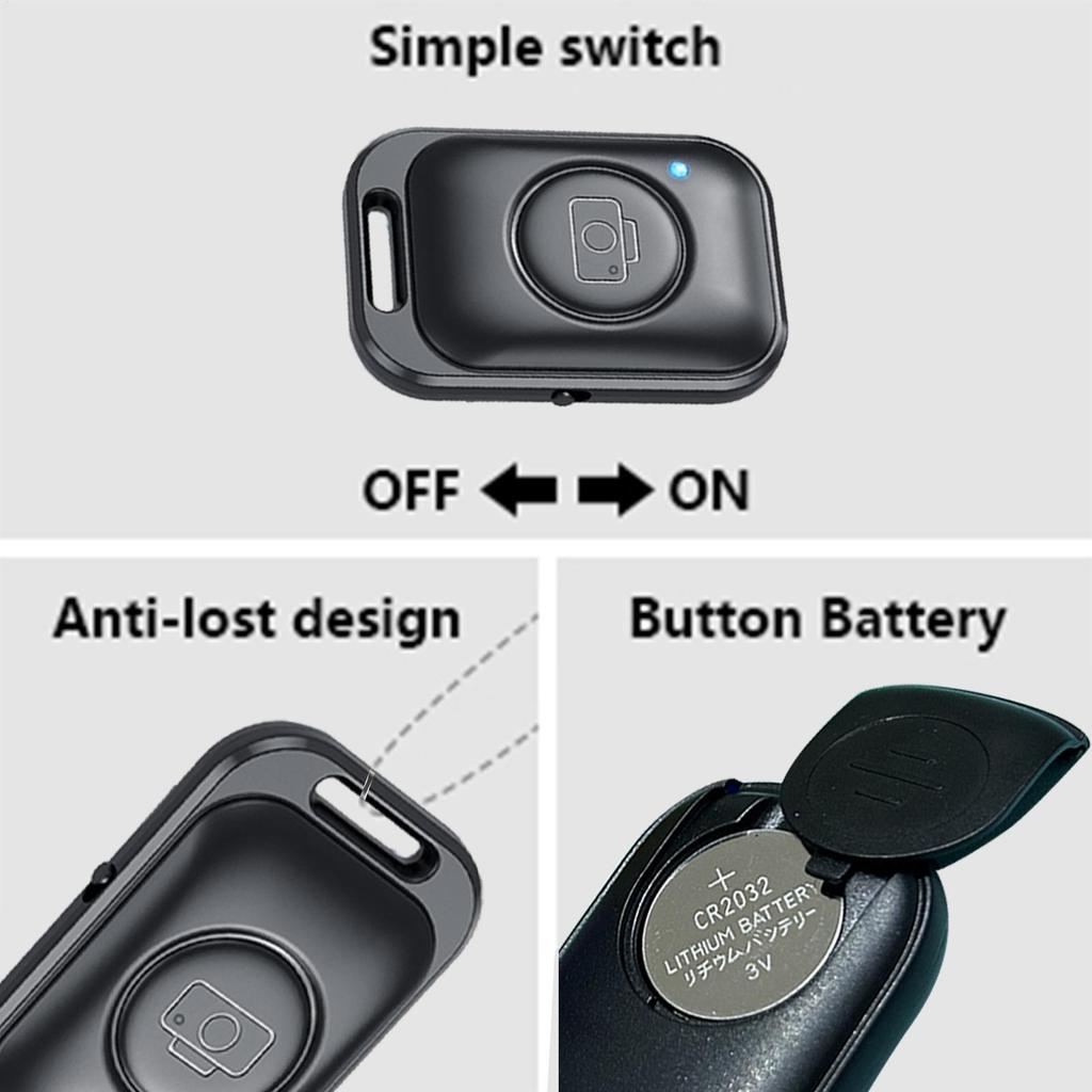 BT Phone Camera Remote Mini Smartphone Selfie Clicker Shutter Controller Wireless Photo Button Universal Remote Control
