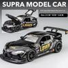 1/22 Scale Toyota Supra Alloy Racing Car Model Diecast Sound & Light  Car Shop Exhibition Decorations Collect Ornaments Giftbox