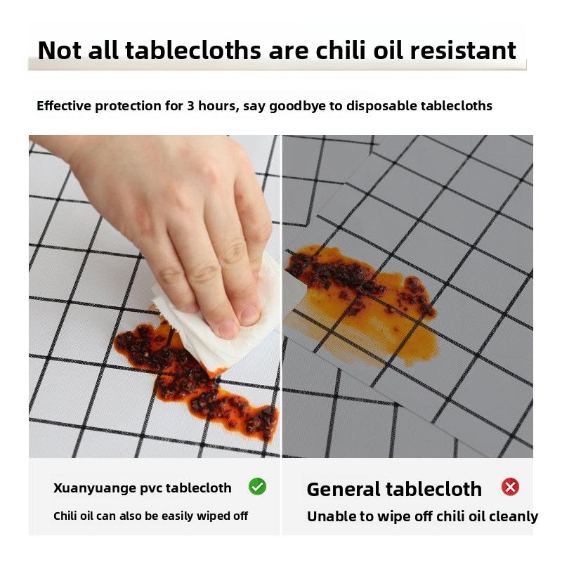 Waterproof, Oil-proof, Washable PVC Tablecloth, Decorative Tablecloth, Home Decoration Tablecloth
